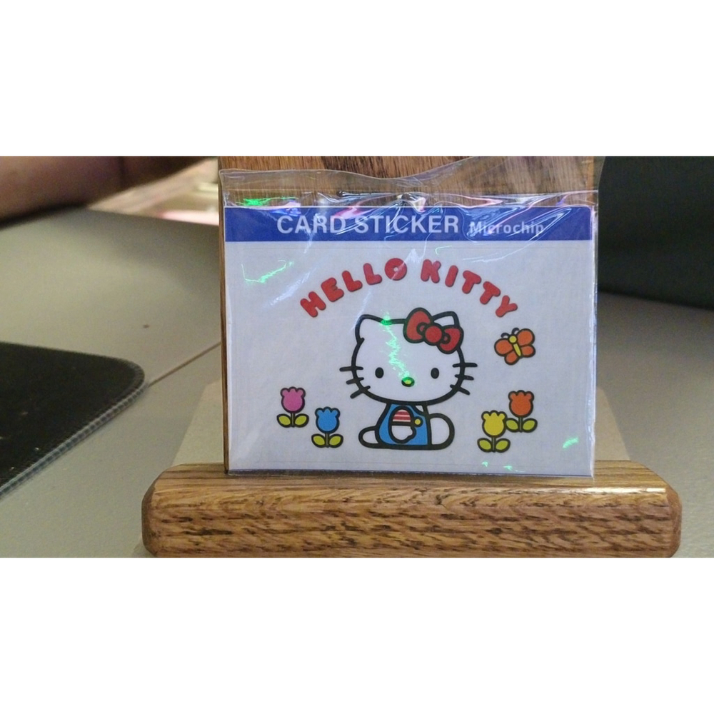 Hello Kitty Sticker Card Skin Microchip White Red